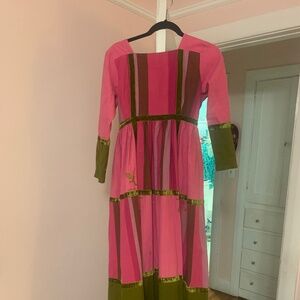 FRED LEIGHTON Vintage  Mexican Special Occasion Dress 1970’s